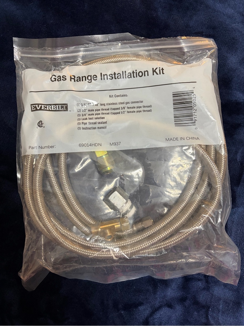 Everbilt Gas Range Installation Kit